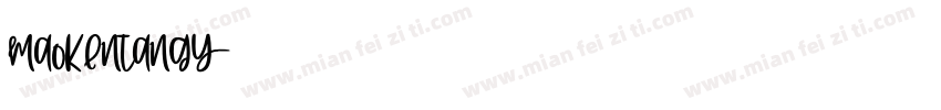 MaoKenTangY字体转换