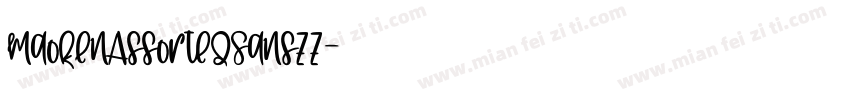 MaokenAssortedSanszz字体转换