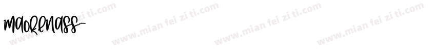 maokenass字体转换