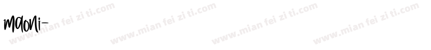 maoni字体转换