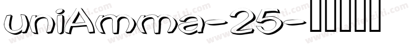 uniAmma-25字体转换