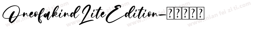 OneofakindLiteEdition字体转换