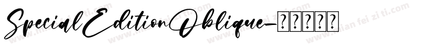 SpecialEditionOblique字体转换
