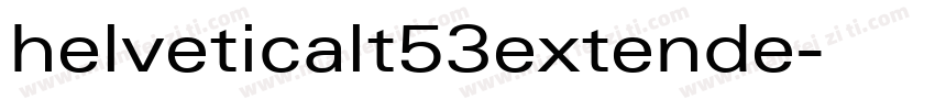 helveticalt53extende字体转换