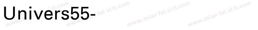 Univers55字体转换