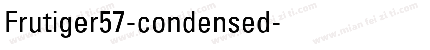 Frutiger57-condensed字体转换