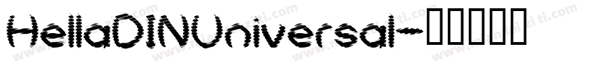 HellaDINUniversal字体转换