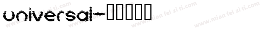 universal字体转换