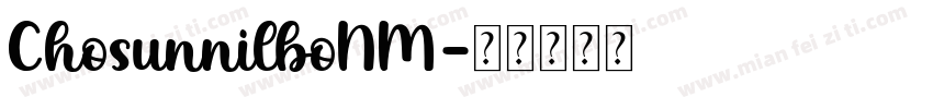 ChosunnilboNM字体转换