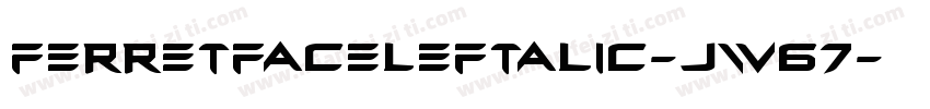 FerretFaceLeftalic-jw67字体转换