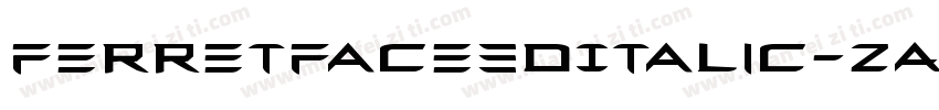 FerretFace3DItalic-ZA6K字体转换