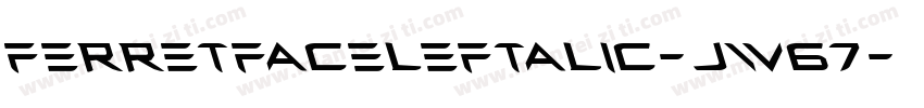 FerretFaceLeftalic-jw67字体转换