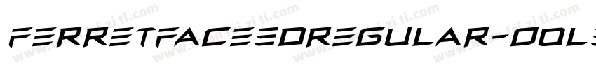 FerretFace3DRegular-O0l3字体转换
