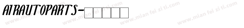 AIRAUTOPARTS字体转换