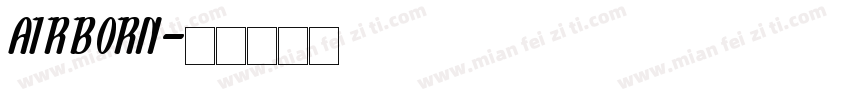 AIRBORN字体转换