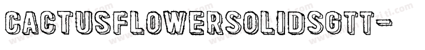 CactusFlowerSolidSGTT字体转换