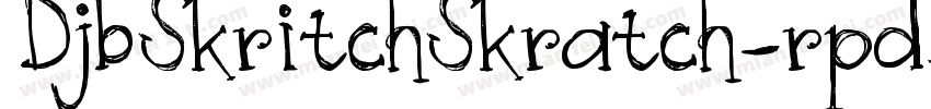 DjbSkritchSkratch-rpd9字体转换