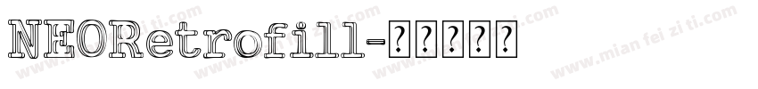 NEORetrofill字体转换