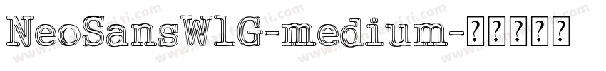 NeoSansW1G-medium字体转换