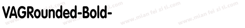VAGRounded-Bold字体转换