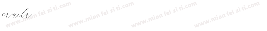 camila字体转换