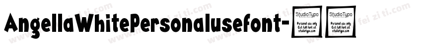 AngellaWhitePersonalusefont字体转换