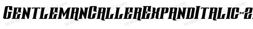 GentlemanCallerExpandItalic-2x0W字体转换