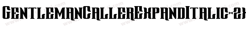 GentlemanCallerExpandItalic-2x0W字体转换