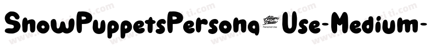 SnowPuppetsPersona1Use-Medium字体转换