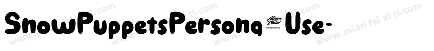 SnowPuppetsPersona1Use字体转换