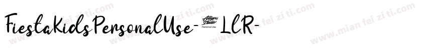 FiestaKidsPersonalUse-7LlR字体转换