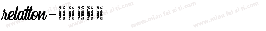 relation字体转换