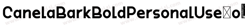 CanelaBarkBoldPersonalUse-o68z字体转换