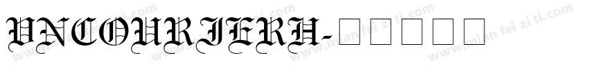 VNCourierH字体转换