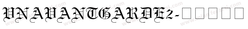 VnAvantGarde2字体转换