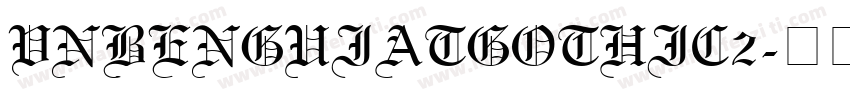VnBenguiatgothic2字体转换
