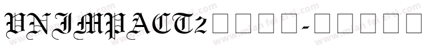 VnImpact2字体下载字体转换