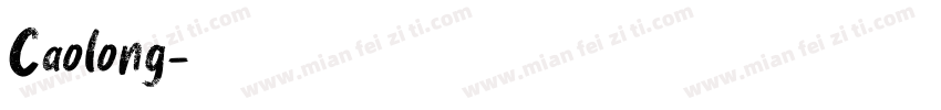 Caolong字体转换