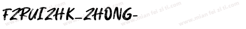 FZRUIZHK_ZHONG字体转换
