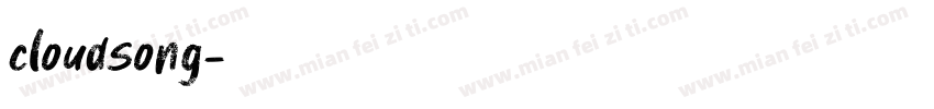 cloudsong字体转换