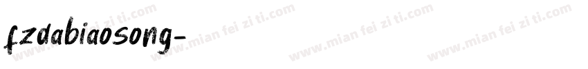fzdabiaosong字体转换