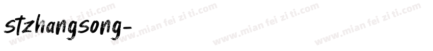 stzhangsong字体转换