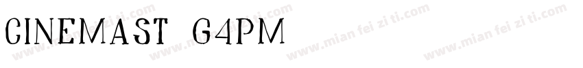 CinemaSt-G4Pm字体转换