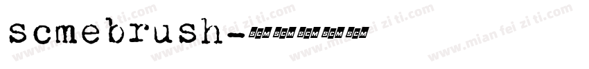 scmebrush字体转换
