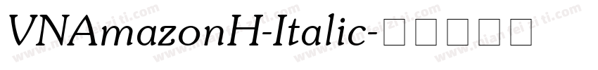 VNAmazonH-Italic字体转换