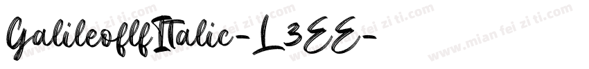 GalileoflfItalic-L3EE字体转换