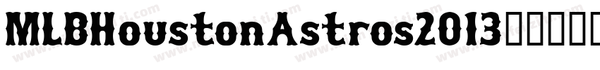 MLBHoustonAstros2013字体转换
