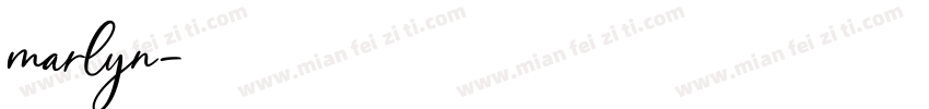 marlyn字体转换