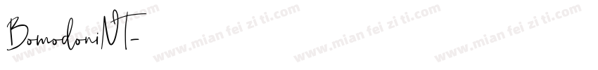 BomodoniNT字体转换