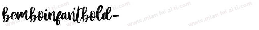 bemboinfantbold字体转换